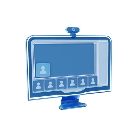 Video chamada  3D Icon