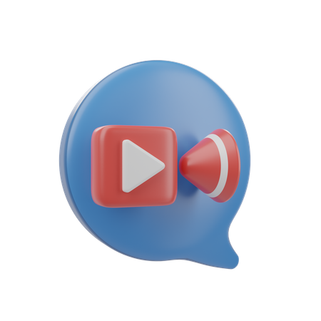 Video chamada  3D Icon