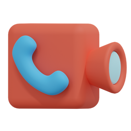 Video chamada  3D Icon