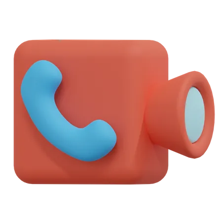 Video chamada  3D Icon