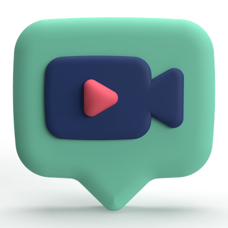 Videochat  3D Icon