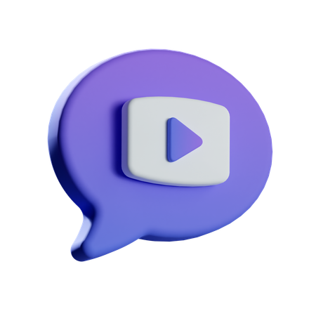 Videochat  3D Icon