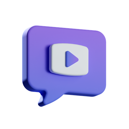 Videochat  3D Icon