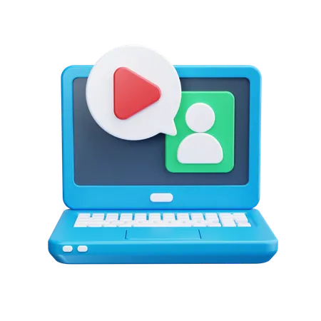 Video chiamata  3D Icon