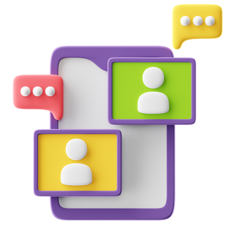 Videoconferência  3D Icon
