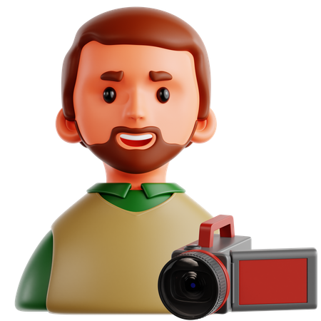 Camarógrafo  3D Icon