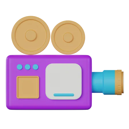 Videokamera  3D Icon