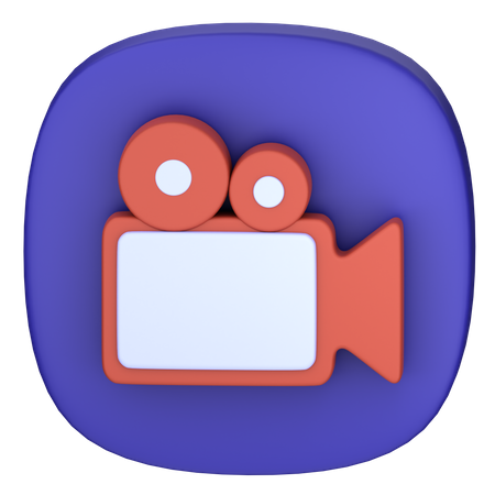 Videokamera  3D Icon