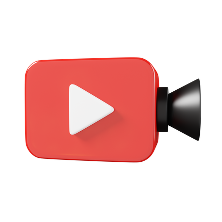 Videokamera-Player  3D Icon