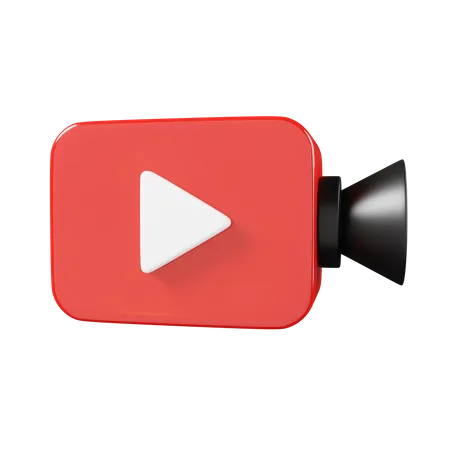 Videokamera-Player  3D Icon