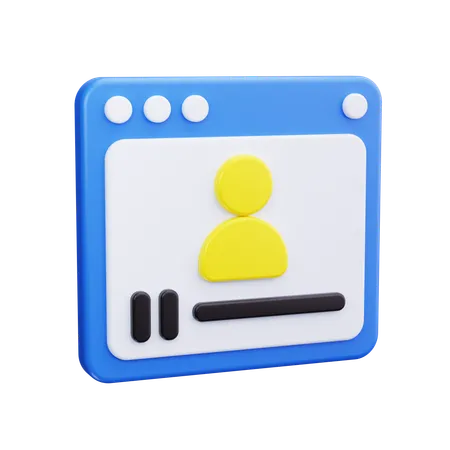 Videokonferenz  3D Icon