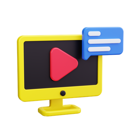 Videokonferenz  3D Icon