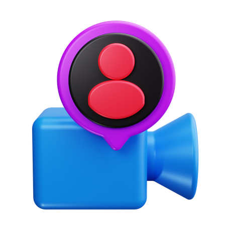 Videokonferenz  3D Icon