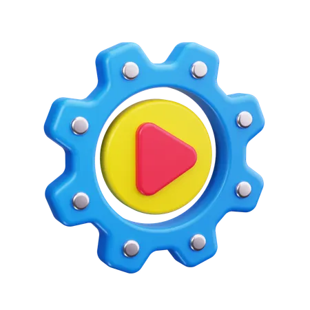 Videoverwaltung  3D Icon