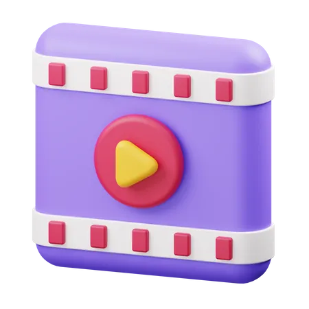 Videoplayer  3D Illustration