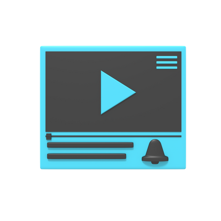 Videoplayer  3D Icon