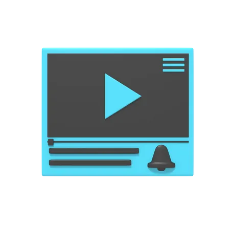 Videoplayer  3D Icon