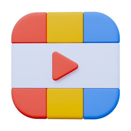 Videoplayer  3D Icon