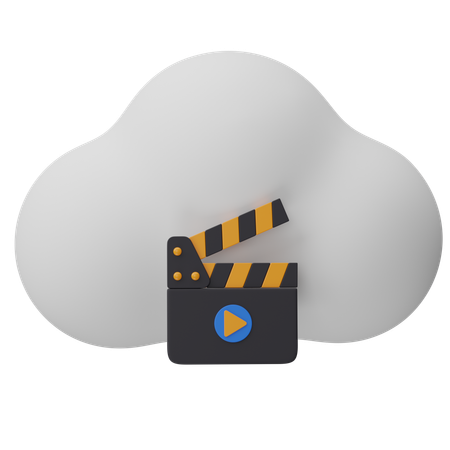 Vídeos de nube  3D Icon