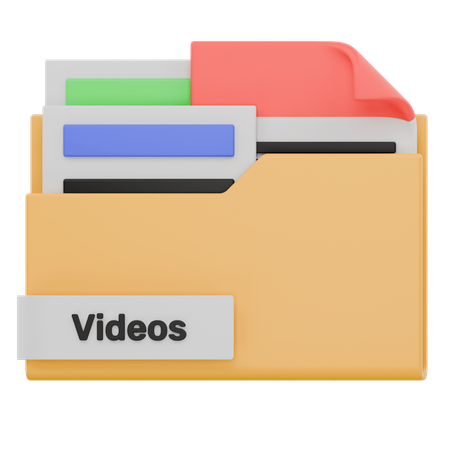 Videos Folder  3D Icon