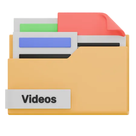 Videos Folder  3D Icon