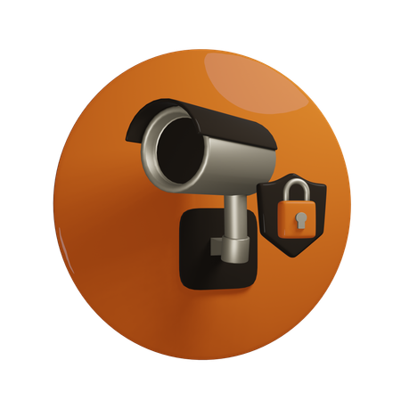 Sécurité de vidéosurveillance  3D Icon