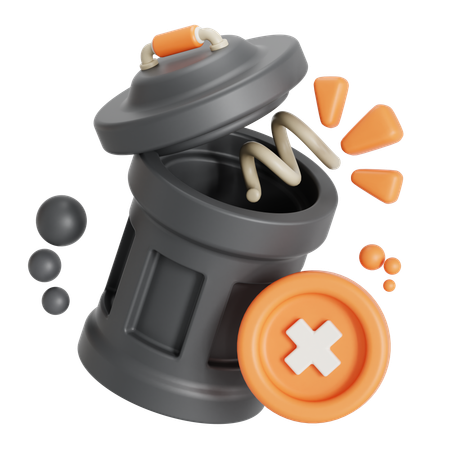 Poubelle vide  3D Icon