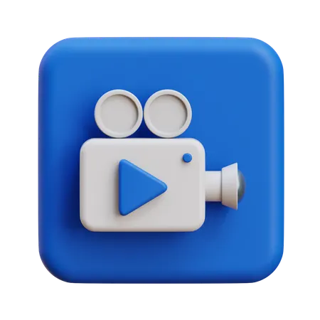 Vidio Camera  3D Icon