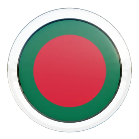 Vidro da bandeira de Bangladesh  3D Flag