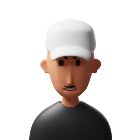 Avatar du vieil homme  3D Icon