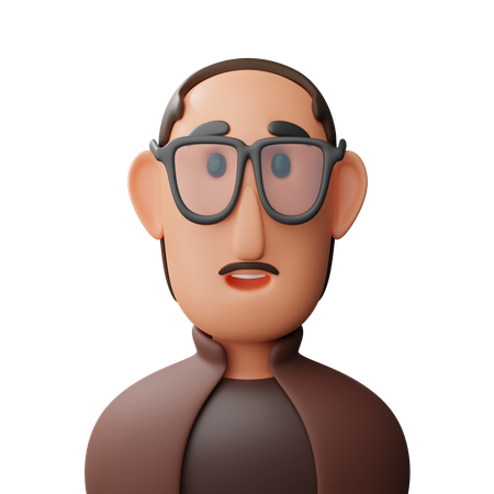 Avatar du vieil homme  3D Icon