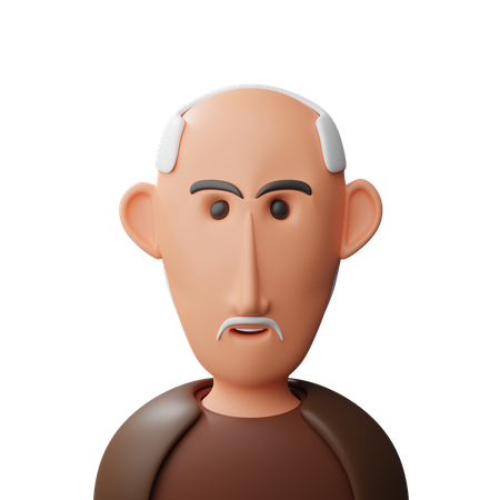 Avatar du vieil homme  3D Icon