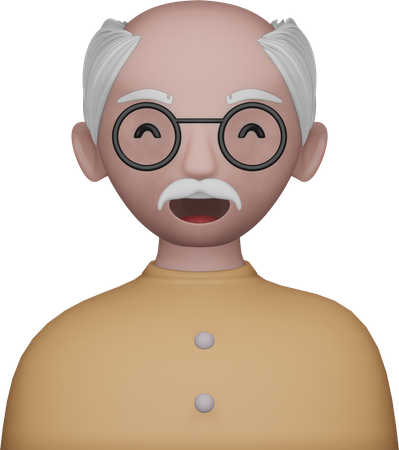 Avatar du vieil homme  3D Icon