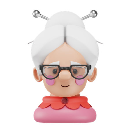 Vieille femme  3D Icon