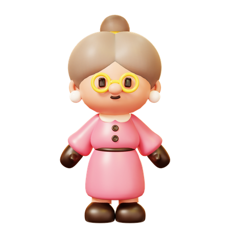 Vieille femme  3D Icon