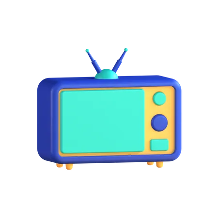 Vieille télé  3D Icon