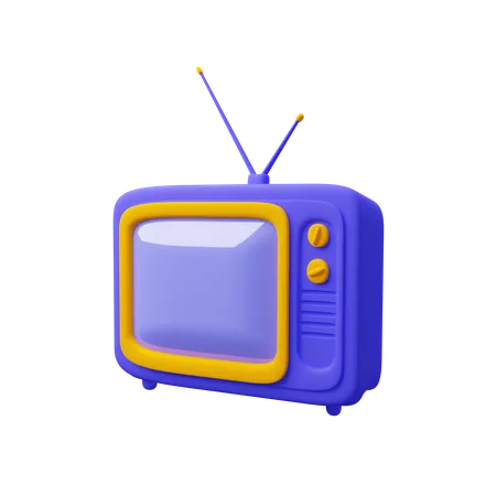 Vieille télé  3D Icon