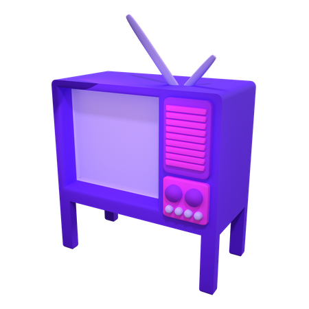 Vieille télévision  3D Icon