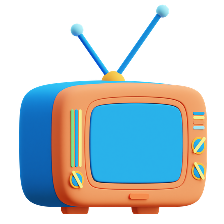 Televisión vieja  3D Icon