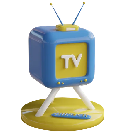 Televisión vieja  3D Illustration