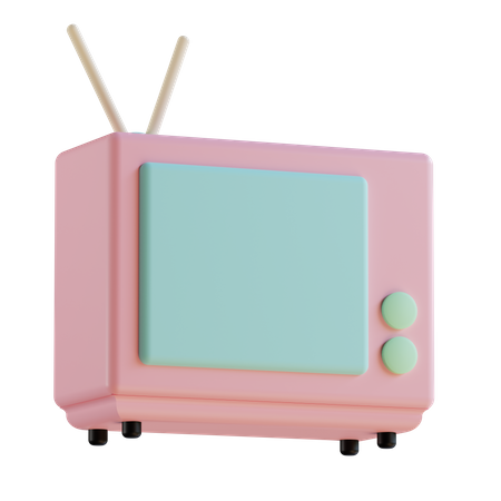 Televisión vieja  3D Icon