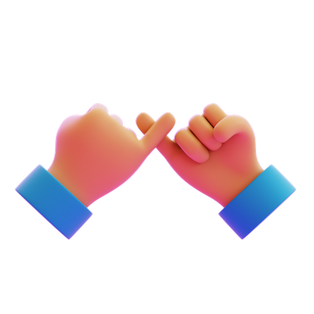 Vielversprechende Handbewegung  3D Icon