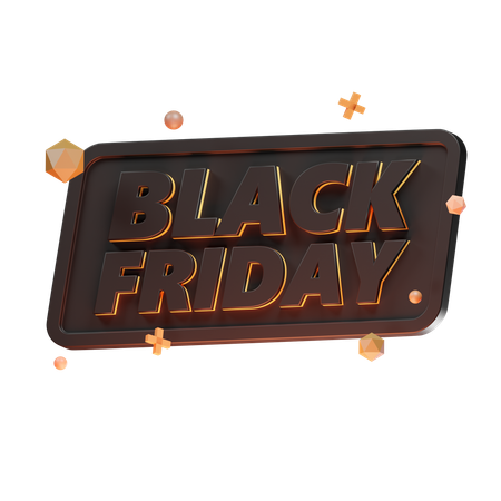 Viernes negro  3D Icon