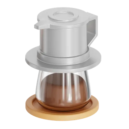 Vietnam Drip Coffee Method 3D Icon