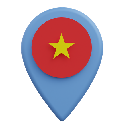 Emplacement au Vietnam  3D Icon