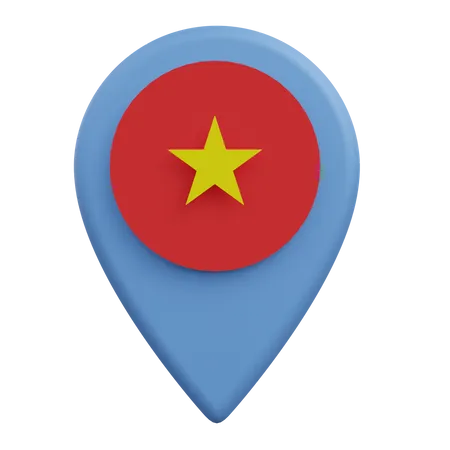 Emplacement au Vietnam  3D Icon