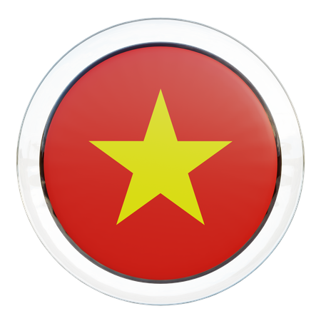 Vietnam Flag  3D Icon
