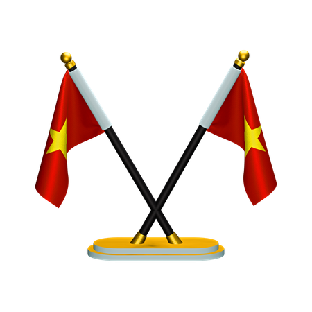 Vietnam Flag  3D Icon