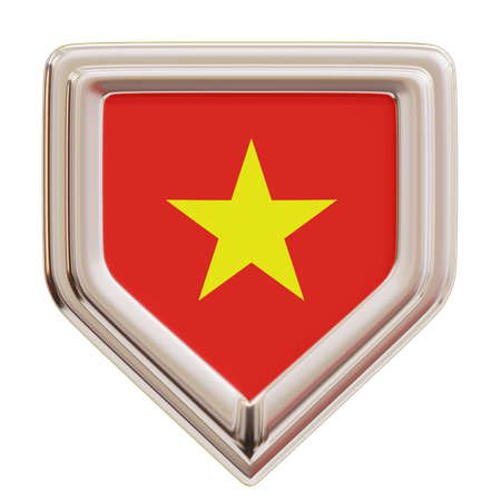 Vietnam Flag  3D Icon