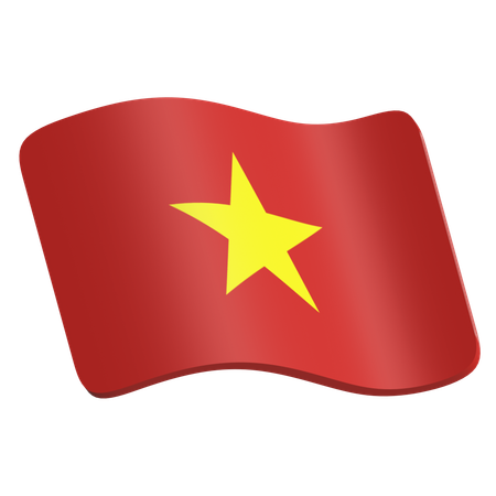 Vietnam Flag  3D Icon